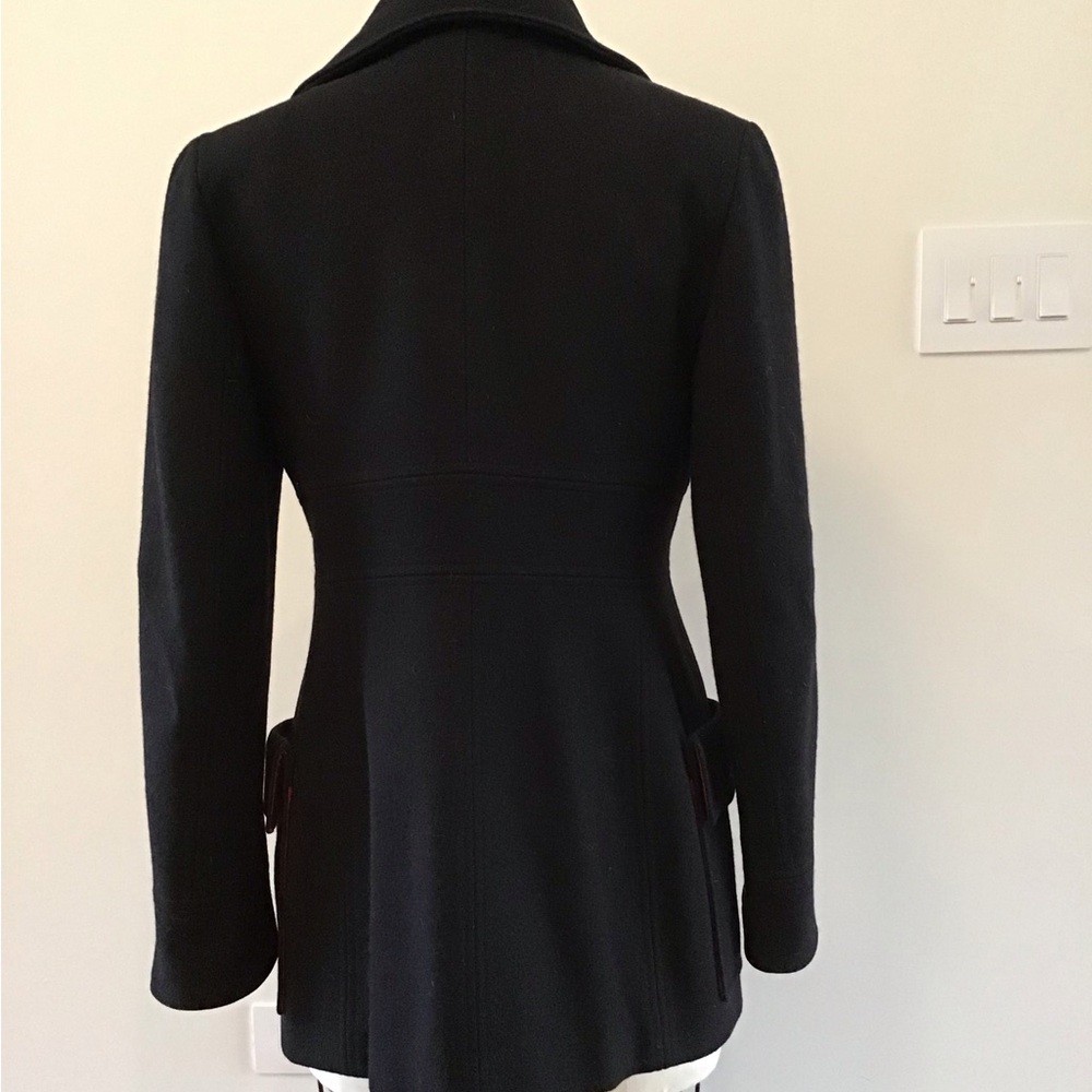 MARTIN GRANT Classic Black Peacoat - Picture 2 of 5
